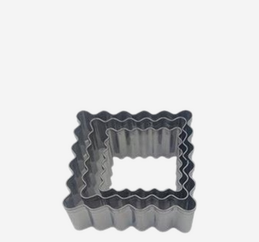 Push-out molds 3 pcs (rectangular serrated) 