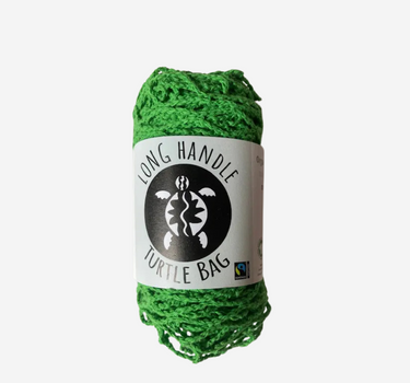 Organic Net Bag with Long Handles: Apple Green 