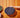 Black oval placemat